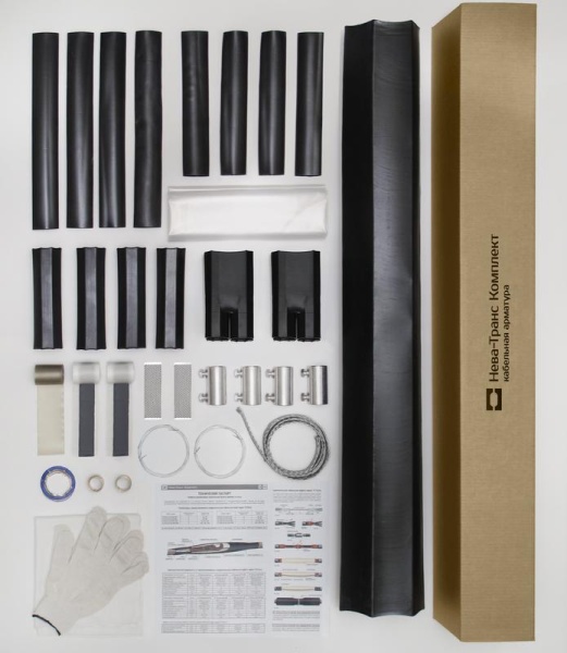 Муфта кабельная соединит. 1кВ 1СТп(тк)-4х(150-240) с болтов. соединителями Нева-Транс Комплект 22010012