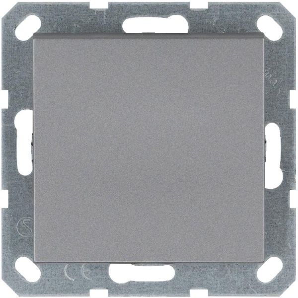 Переключатель проходной 1-кл. 10А IP20 механизм алюм. Jasmart G3012S