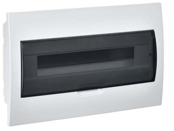 Бокс ЩРВ-П-18 мод. встраив. пластик IP41 GENERICA MKP12-V-18-41-G