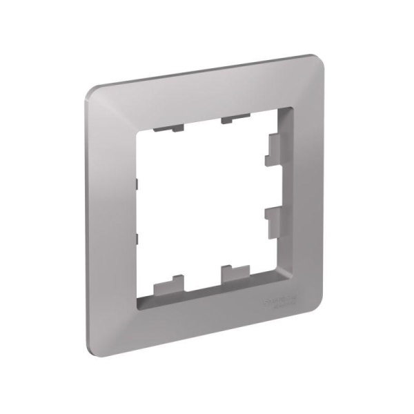 Рамка 1-м AtlasDesign Air алюм./дым. черн. SE ATN220301