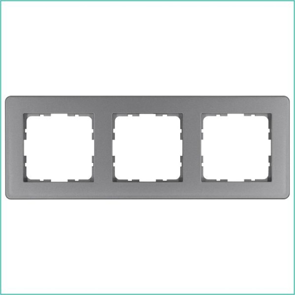 Рамка 3-м G-Flex алюм. Jasmart G1103S