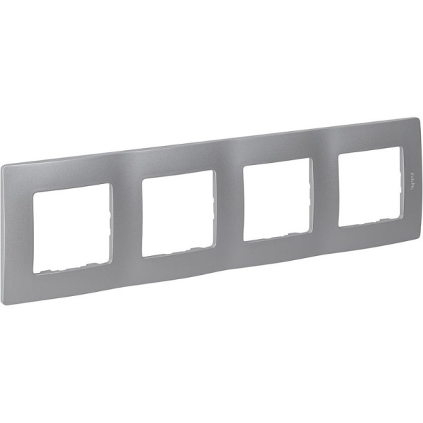 Рамка 4-м Etika алюм. IEK 672554