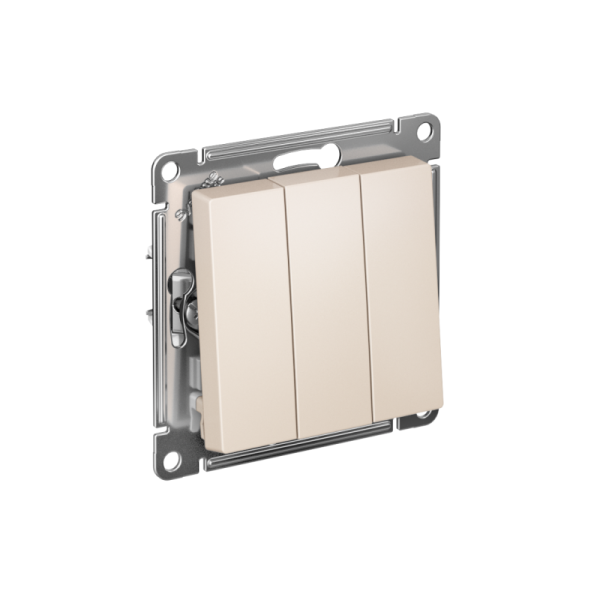 Выключатель 3-кл. СП AtlasDesign 10А IP20 (сх. 1+1+1) 10AX механизм беж. SE ATN000231