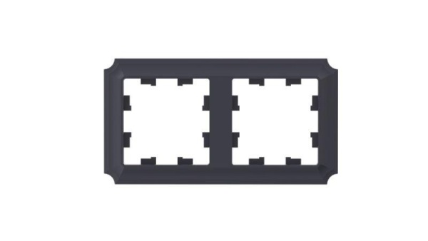 Рамка 2-м AtlasDesign Antique универс. карбон SE ATN101002