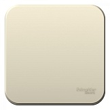 Systeme Electric Blanca наруж Молочный Выключатель 1-клавишный с самовозвратом, 10А, 250В, изолир. пластина