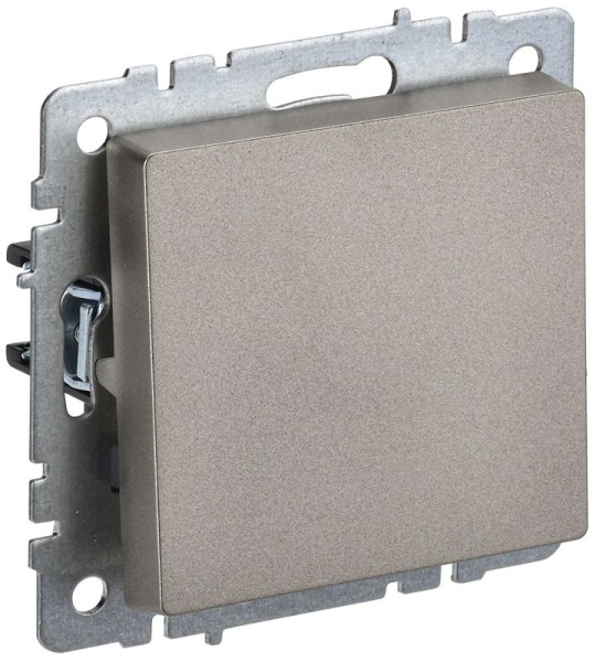 Выключатель 1-кл. СП BRITE ВС10-1-0-БрШ 10А механизм шампань IEK BR-V10-0-10-K37