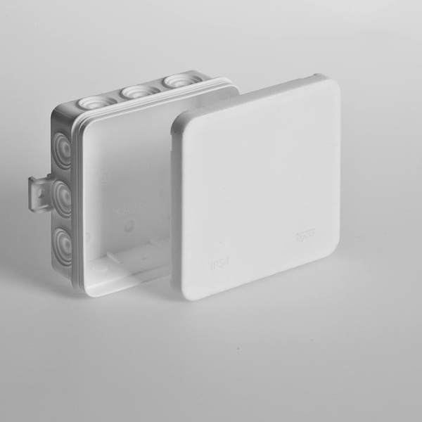 Коробка распределительная ОП 100х100х35мм 12 вводов IP54 бел. Ruvinil 67095Б