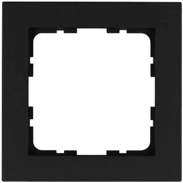Рамка 1-м G-Classic черн. матов. soft touch Jasmart G1001PB