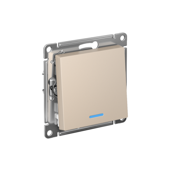 Выключатель 1-кл. AtlasDesign с подсветкой (сх.1а) 10AX мех. песочн. SE ATN001213