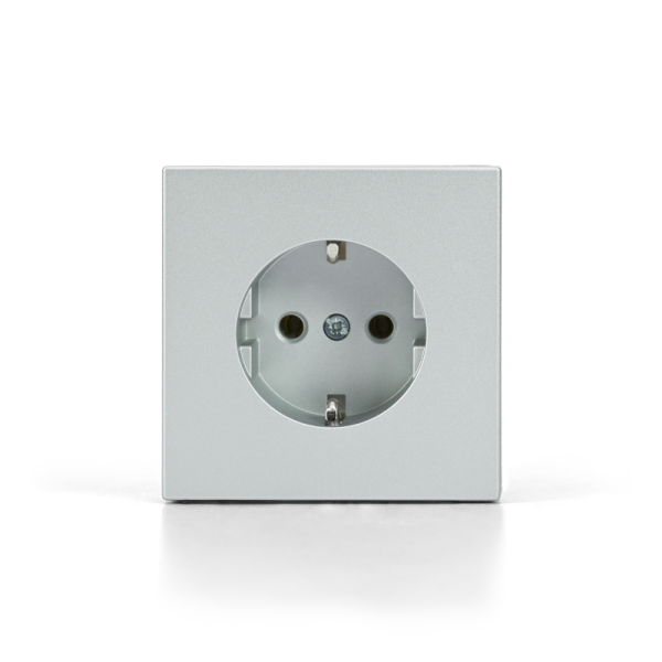 Розетка ArtGallery 16А с заземл. со шторками быстрозажим. клем. механизм алюм. SE GAL000345S