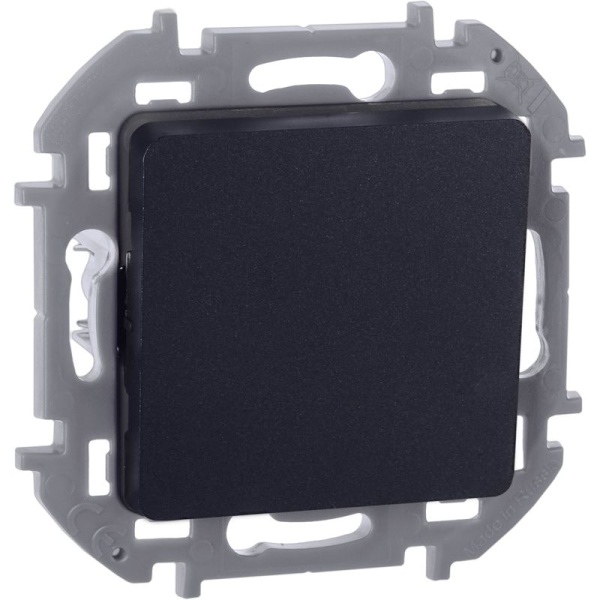 Переключатель 1-кл. Inspiria 10А IP20 250В 10AX механизм антрацит IEK 673653