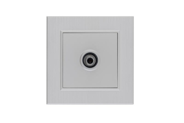 Розетка TV проходная Karea LINE STAR жемчуж. Makel 86100007