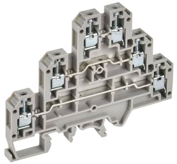 Колодка клеммная CTS-ML ARMAFIX 3 ур. 2.5кв.мм сер. IEK YCT13-00-3-K03-002