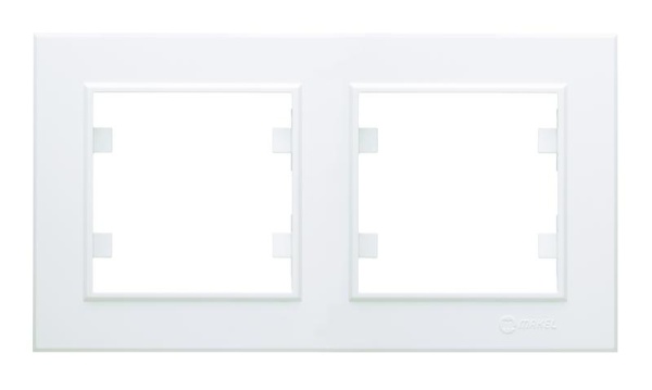Рамка 2-м Karea горизонт. бел. Makel 56001702