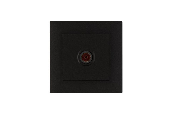 Розетка TV проходная Karea RIZZ STAR чер. Makel 88054007