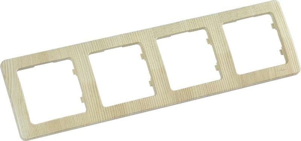 Рамка 4-м СП сосна HEGEL Р404-02