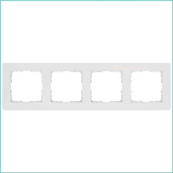 Рамка 4-м G-Flex бел. глянцевый Jasmart G1104W