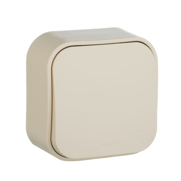 Выключатель 1-кл. ОП Quteo 10А IP20 10AX сл. кость IEK 782230