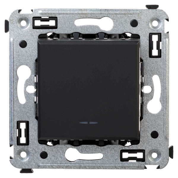 Переключатель 1-кл. СП Avanti "Черный матовый" DKC 4412113