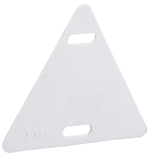 Бирка кабельная маркировочная У-136 55х55х55мм (треугольник) IEK UZMA-BIK-Y136-T
