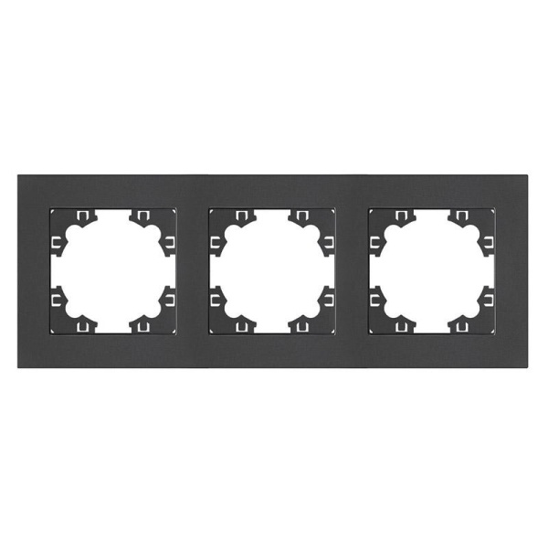 Рамка 3-м Афина универс. графит Universal A0045-Gr