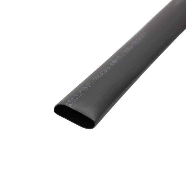 Трубка термоусадочная двустенная клеевая 19.1/9.55 (2:1) (уп.10шт) по 1м черн. Rexant 26-2107