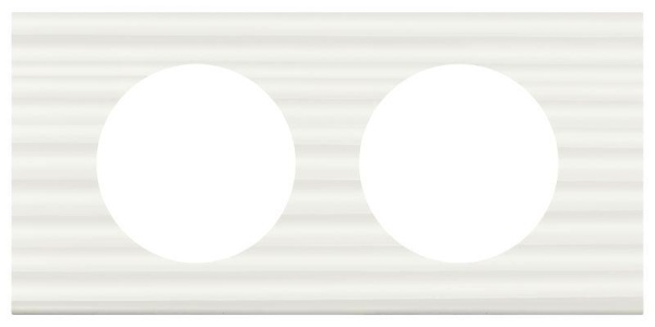 Рамка 2-м Celiane Corian бел. рельеф Leg 069012