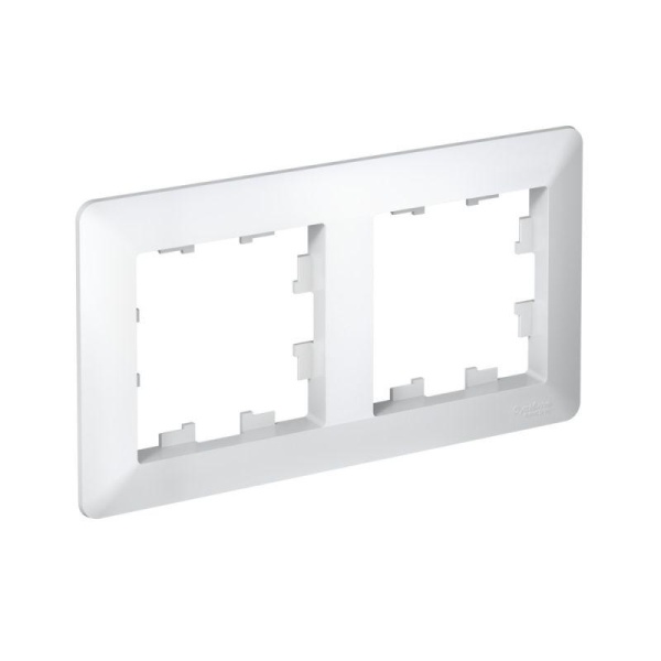 Рамка 2-м AtlasDesign Air бел./дым. бел. SE ATN220102