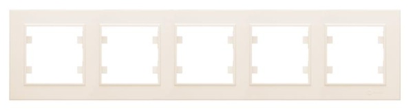 Рамка 5-м Karea горизонт. крем. Makel 56010705