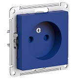 Systeme Electric AtlasDesign Аквамарин Розетка б/з со шторками, 16А, механизм
