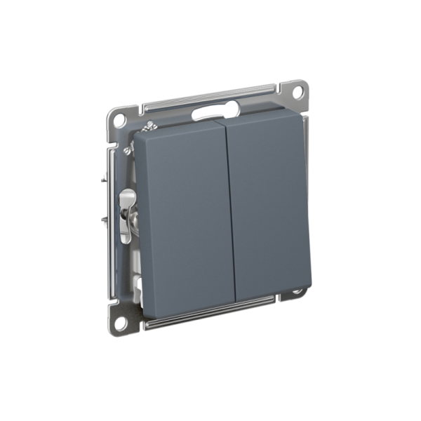 Переключатель проходной 2-кл. СП AtlasDesign 10А IP20 (сх. 6/2) 10AX механизм грифель SE ATN000765