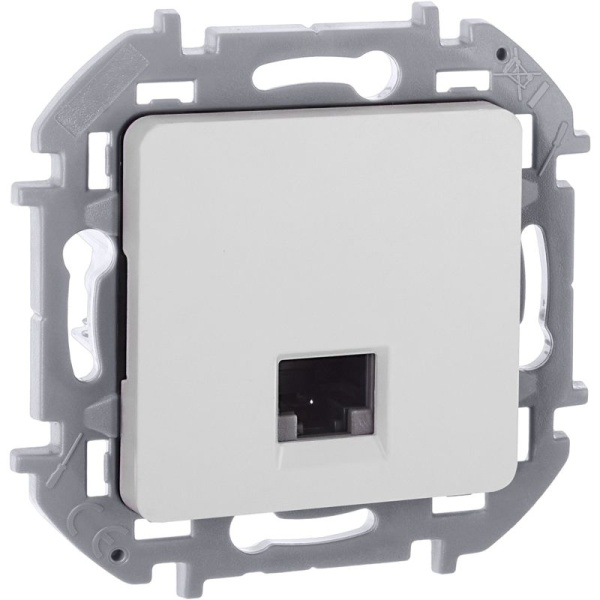 Розетка компьютерная Inspiria RJ45 кат.5E UTP бел. IEK 673825