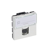 Legrand Mosaic Белая RJ 45 кат 6а STP 2 мод LCS²