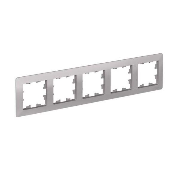 Рамка 5-м AtlasDesign Air алюм./дым. черн. SE ATN220305