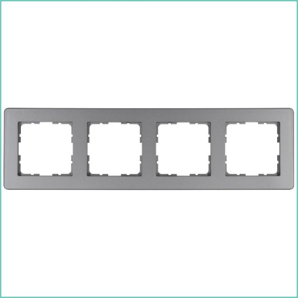 Рамка 4-м G-Flex алюм. Jasmart G1104S