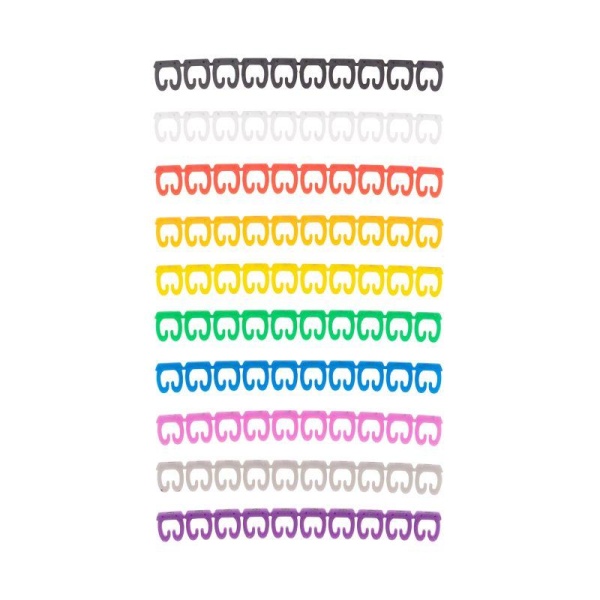 Маркер кабельный 0-9 комплект в блистере от 4 до 6мм (уп.100шт) Rexant 12-6062