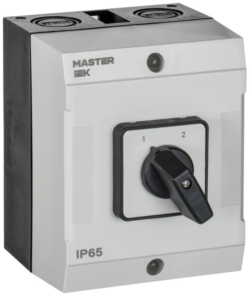 Переключатель кулачковый 10А (сх. 56) в боксе стандартная рукоятка IEK MI-CS20-010-056