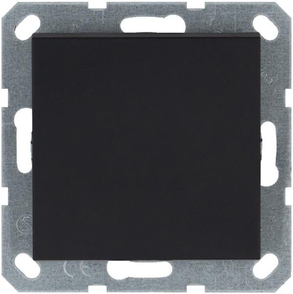 Переключатель перекрестный 1-кл. 10А IP20 механизм черн. матов. soft touch Jasmart G3013PB