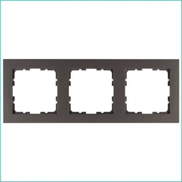 Рамка 3-м G-Classic мокко Jasmart G1003Z