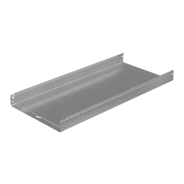 Лоток листовой неперфорированный 500х80 L3000 сталь 1мм "Быстрый монтаж ПЛЮС" LNplus80-500-1.0-3000 оцинк. КМ PL0351