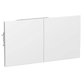 Systeme Electric AtlasDesign Бел Розетка с/з двойная, со шторками с крышкой, 16А, в сборе