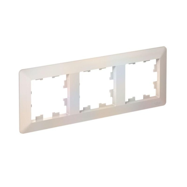 Рамка 3-м AtlasDesign Air жемчуж./дым. бел. SE ATN220403