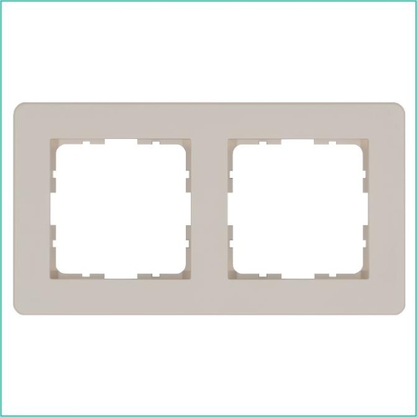 Рамка 2-м G-Flex тауп Jasmart G1102T