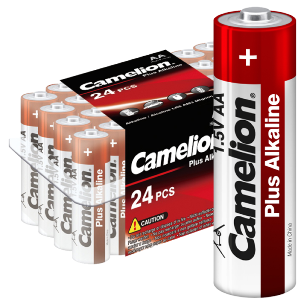 Элемент питания алкалиновый AA/LR6 1.5В Plus Alkaline LR6-PB24 (уп.24шт) Camelion 6752