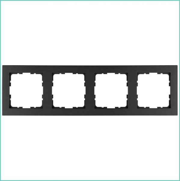 Рамка 4-м G-Classic антрацит Jasmart G1004B