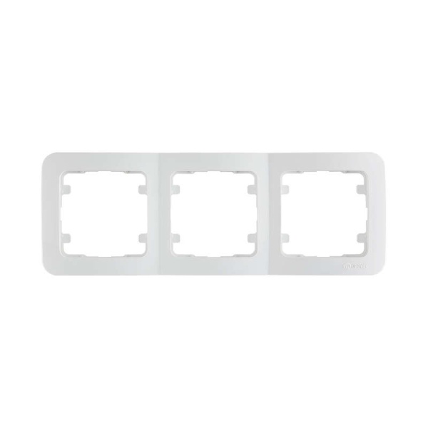 Рамка 3-м Lillium горизонт. бел. Makel 71013