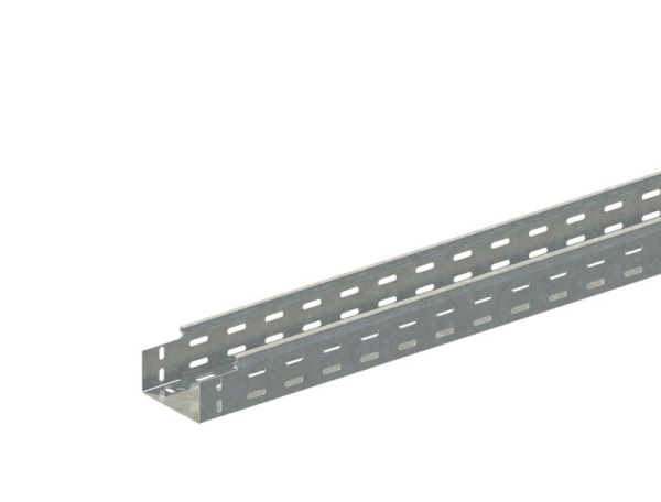 Лоток прямой замковый перфорированный 100х65 L2000 сталь 0.7мм ЛМс-ПЗМ цУТ2.5 СОЭМИ Н0122151412
