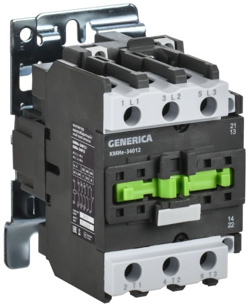 Контактор КМИе-34012 40А 110В/АС3 1НО 1НЗ GENERICA KKME31-040-110-11