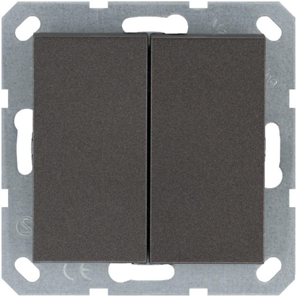 Выключатель 2-кл. 10А IP20 механизм мокко Jasmart G3023Z