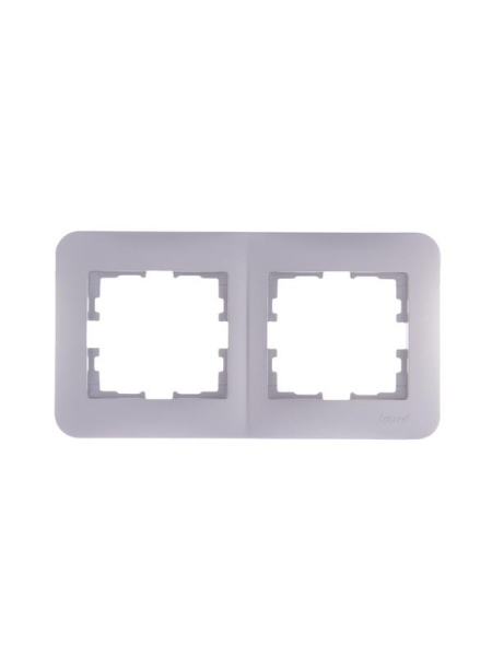 Рамка 2-м Karina Life горизонт. жемчуж./бел. перламутр LEZARD 708-3000-147